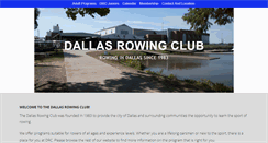 Desktop Screenshot of dallasrowingclub.org