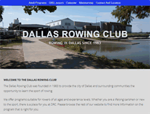 Tablet Screenshot of dallasrowingclub.org